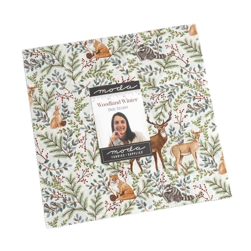 Woodland Winter 10" Squares Layer Cake Deb Strain Moda Cotton Fabric MD-56090LC