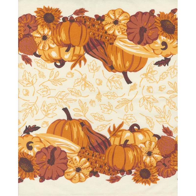 16" Classic Retro Holiday Toweling Bounty Pumpkin Harvest Multi Stacy Iest Hsu Moda Cotton Toweling Fabric