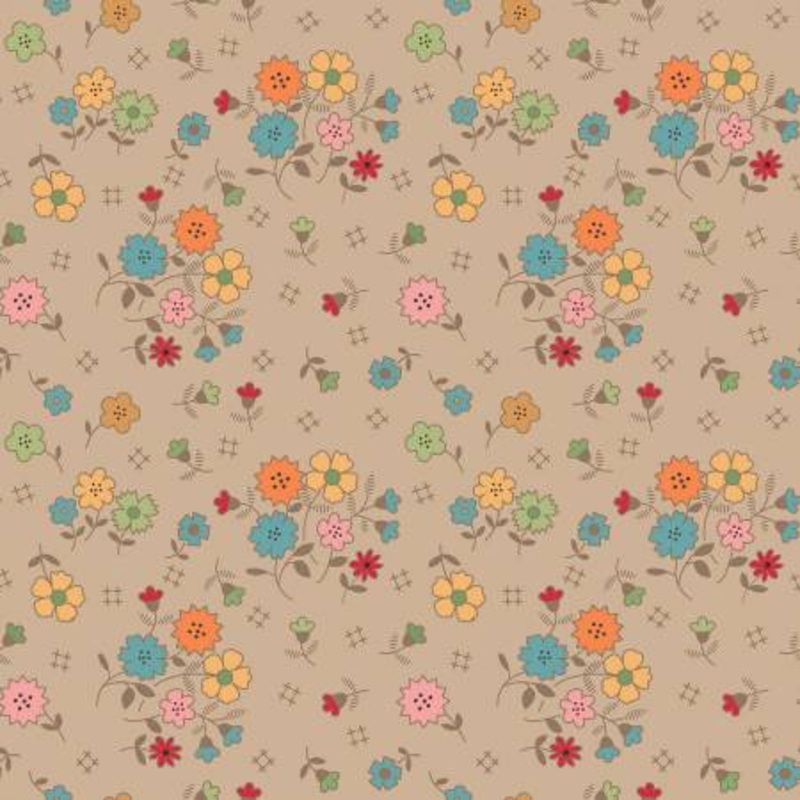 108" Autumn Floral - Tea Dye