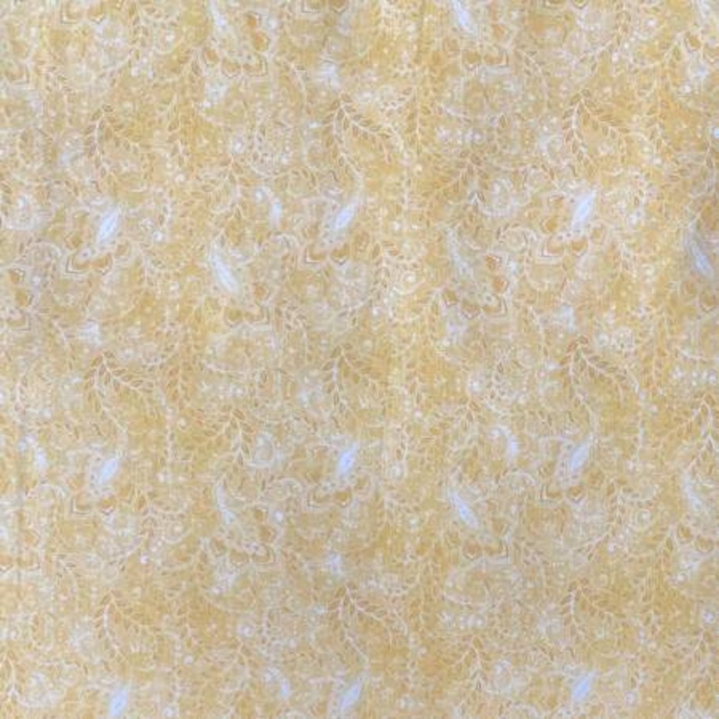 118" wide Mini Jacquard Lemon