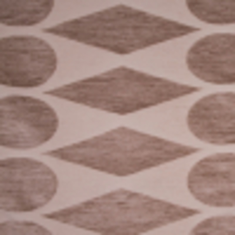 Beige Geometric Chenille
