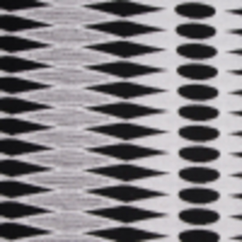 White/Black Geometric Chenille