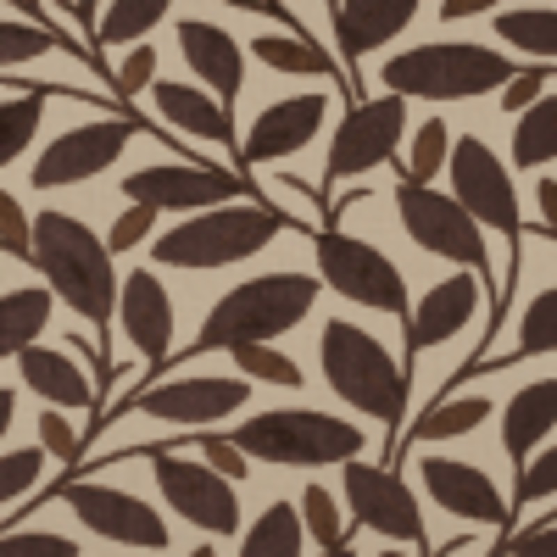 Beige/Mocha Floral Chenille