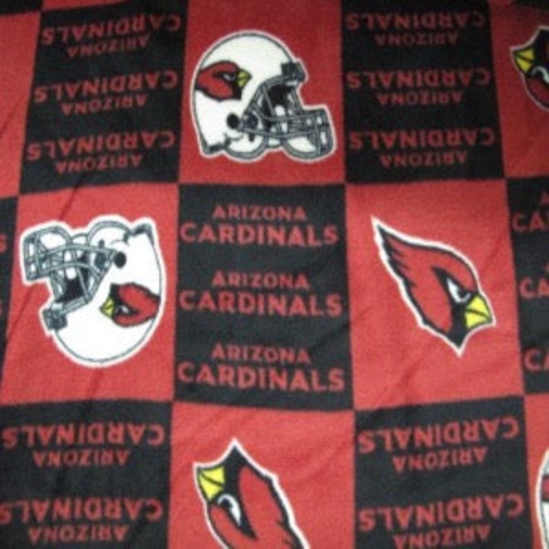 60" Fleece 100% Polyester Arizona Cardinals