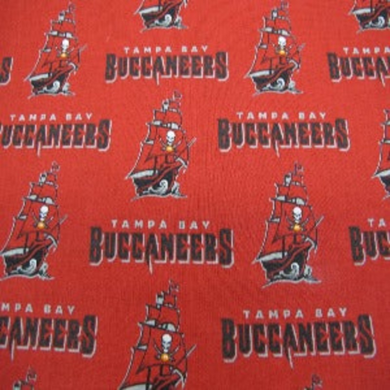 60" Wide NFL Tampa Bay Buccaneers 100% Cotton #6488D