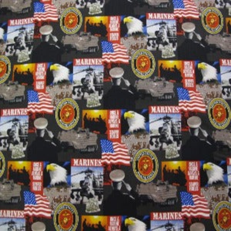 45  Military 100% Cotton US Marine #021-M