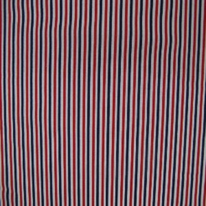 45 Patriotic 100% Cotton Navy/White/Red 1/8 Stripes #C495
