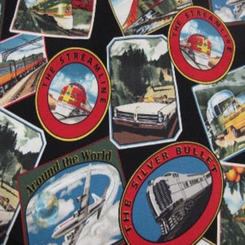 45 Planes, Trains, Automobiles 100% Cotton  #35351