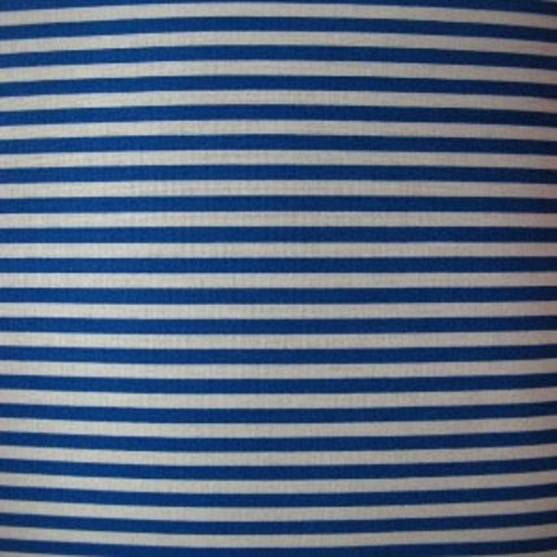 45 Stripe 1/4" 100% Cotton Blue and White