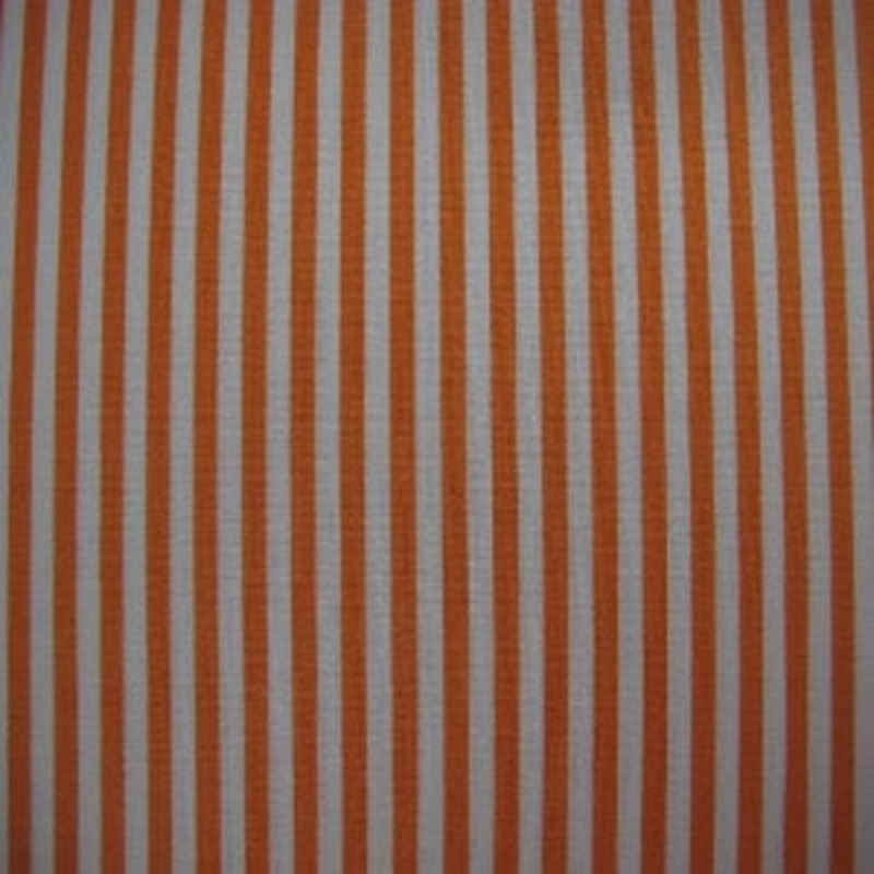 45 Stripes 1/4" 100% Cotton Orange and White