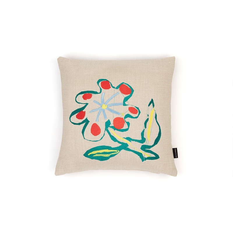 A Pair of Alice Kettle Marigold Cushions