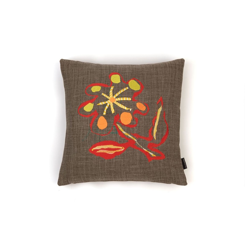 Alice Kettle Red & Orange Marigold Cushion