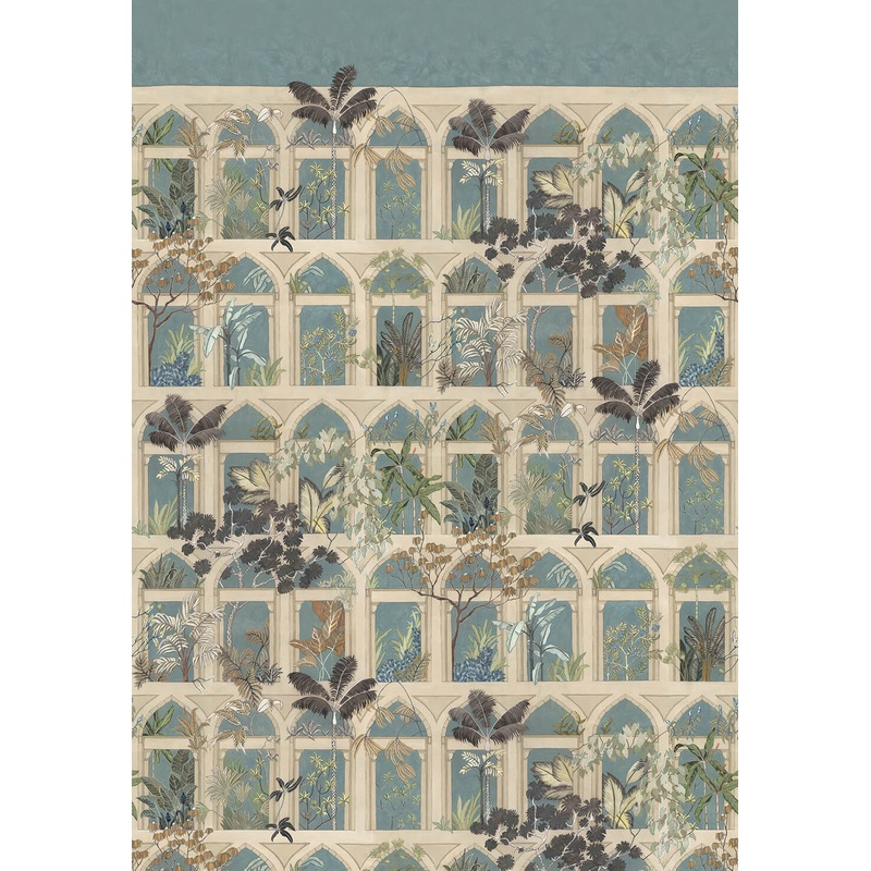 Abandoned ArchesWallpaper | Celadon and Stone