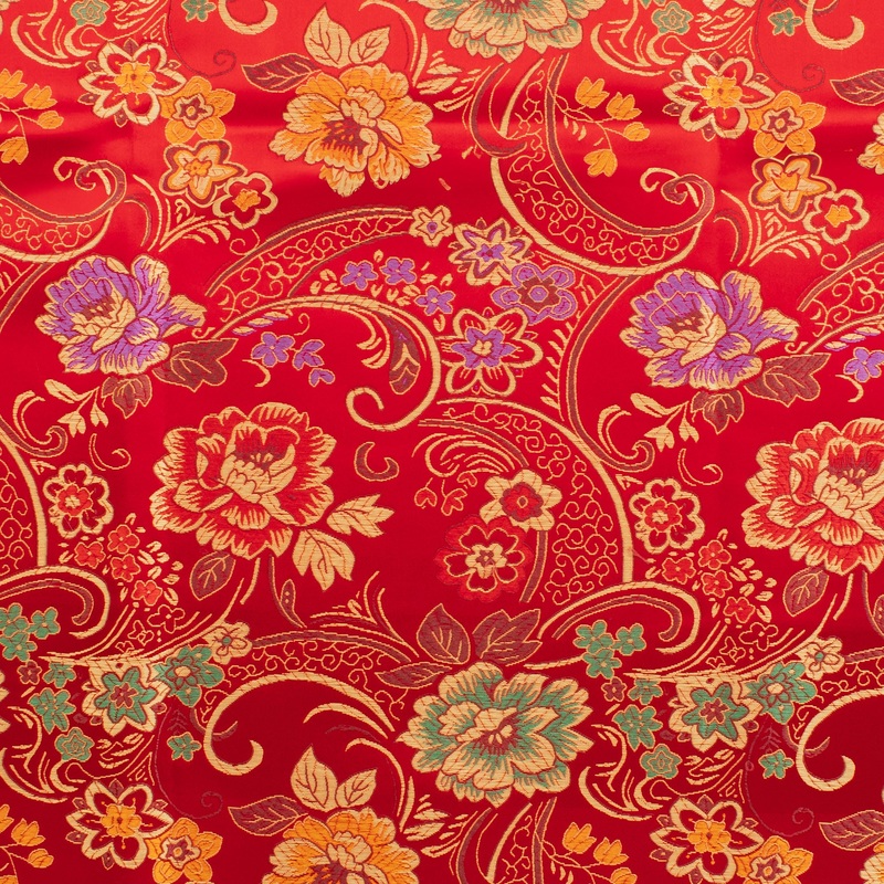 Chinese Brocade - 044 - Red