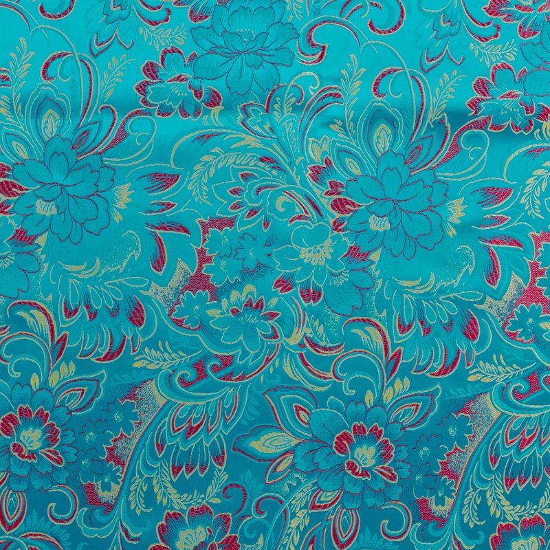 Chinese Brocade - 049 - Turquoise