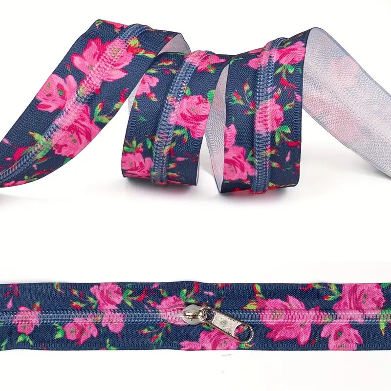 Zipper Set Nylon #5 - Rose