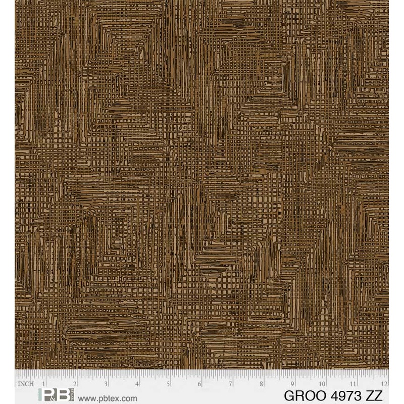 108" Grass Roots Quilt Backing Fabric - Brown - GROO 4973 ZZ
