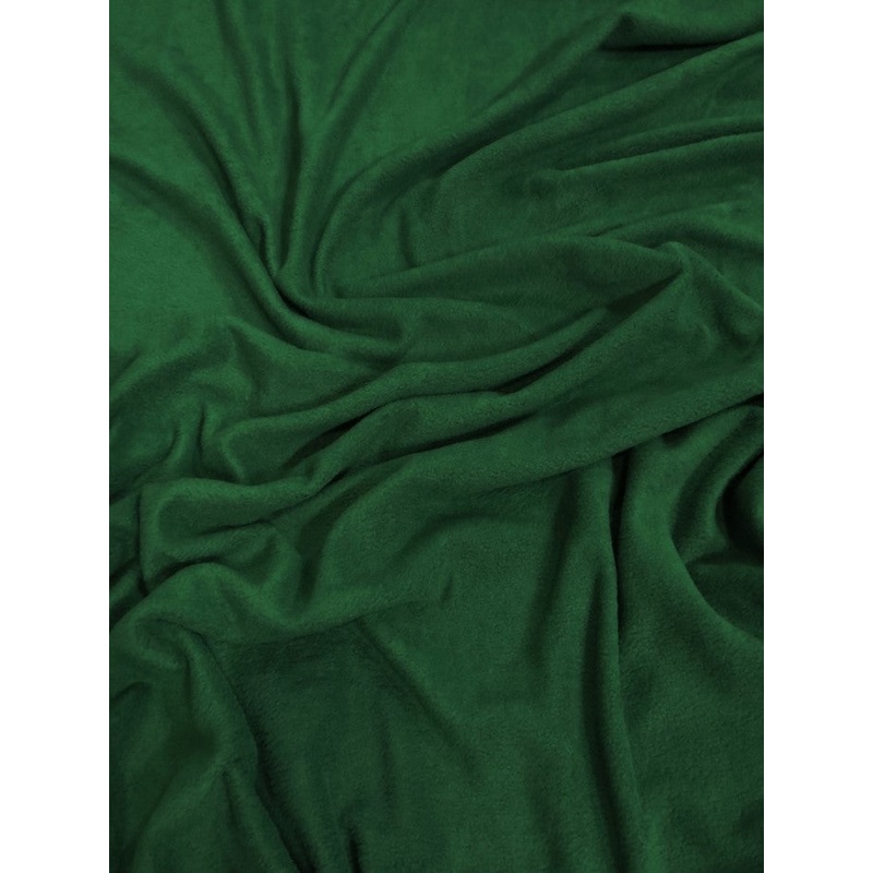 Fleece Fabric Solid / Hunter Green / 30 Yard Roll