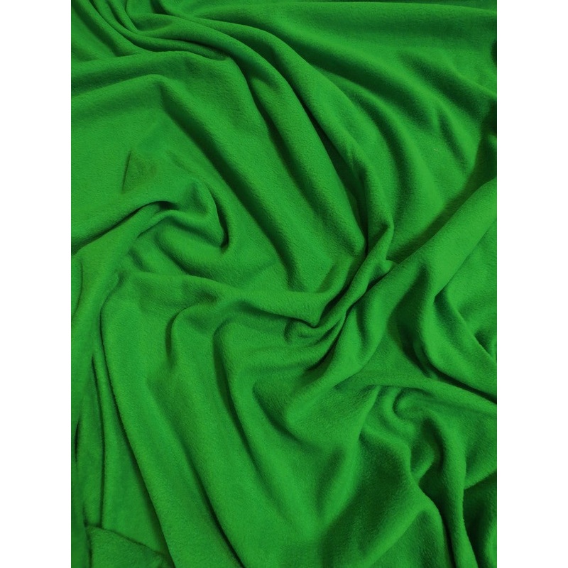 Fleece Fabric Solid / Kelly Green / 30 Yard Roll